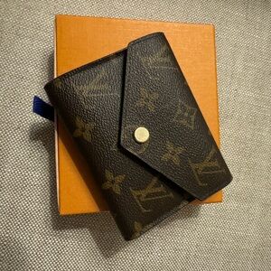 Louis Vuitton Black and Brown Monogram Wallet